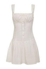 Christa Ruffle Mini Dress - Sunrose — packshot