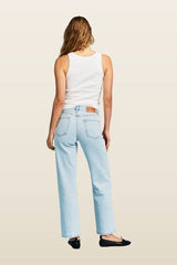 Classic Straight Jeans - Light Wash — model back