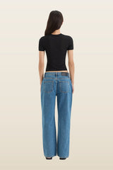 Classic Straight Leg Jean — model back