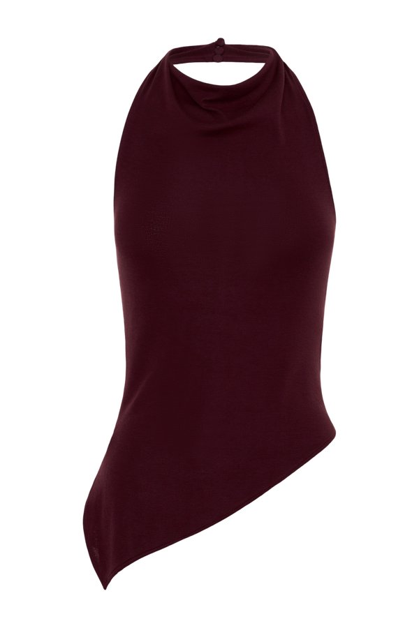 Clea Relaxed Sheer Halter Top — packshot