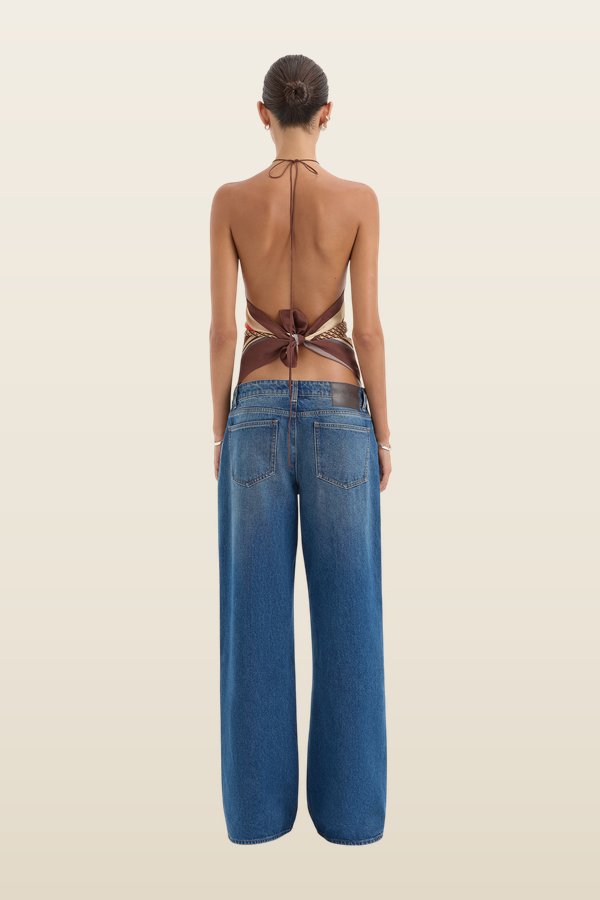 Cooper Scarf Top — model back