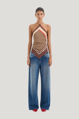 Cooper Scarf Top — model front