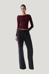 Coraline Long Sleeve Sheer Top — model front