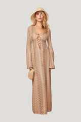 Corossol Dress - Porto Cervo Gold — model front