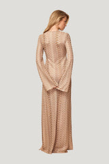 Corossol Dress - Porto Cervo Gold — model side
