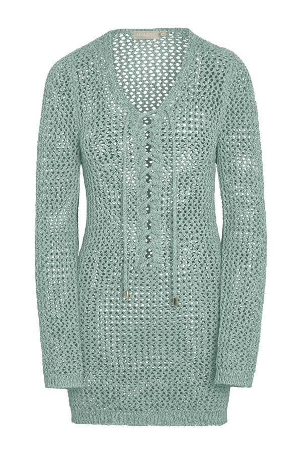 Corossol Mini Dress - Light Slate Petit Crochet — packshot