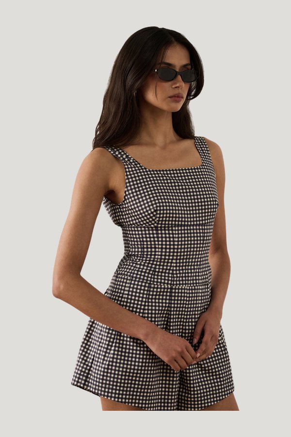 Corset Romper — model side