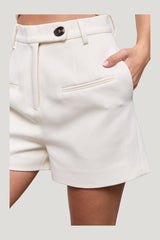 Cotton Mix Shorts — model side