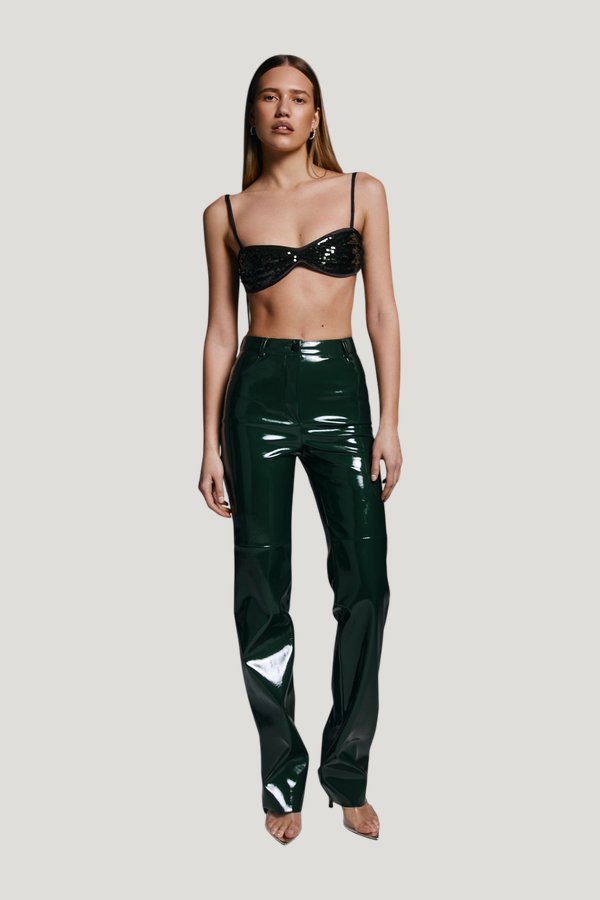 Cover Up top in Viper Sequin — model front
