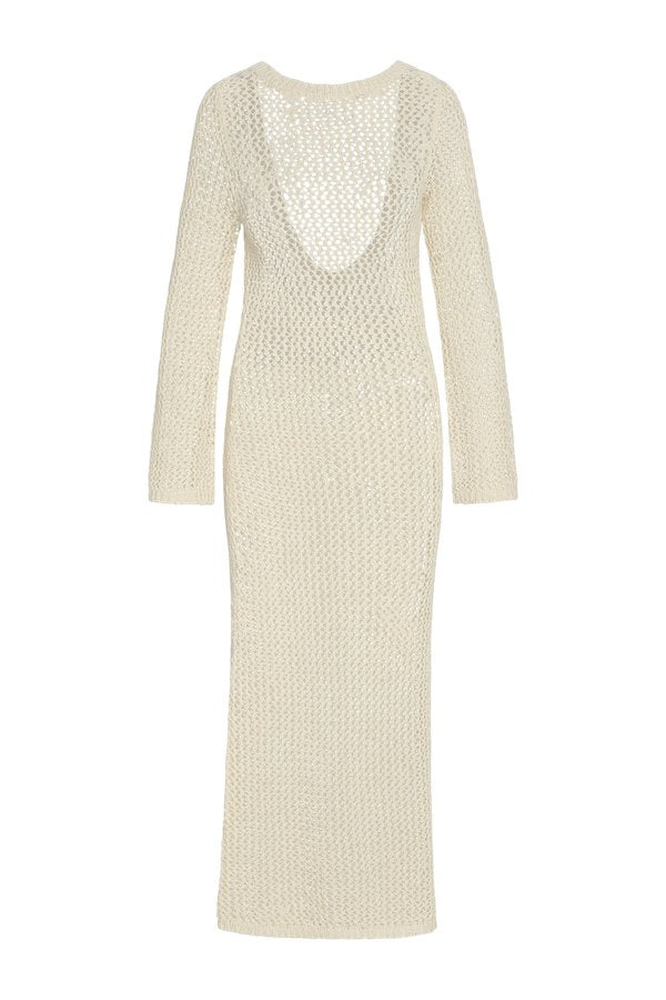 Cozumel Dress - Ivory Petit Crochet — packshot
