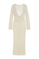 Cozumel Dress - Ivory Petit Crochet — packshot