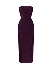 Killa Dress In Plum Patent