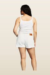 Cut Off Shorts — model back