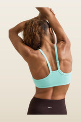 DayFlex Bandeau Sports Bra - Aqua — model back