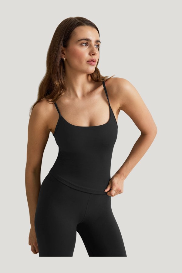 DayFlex Scoop Back Vest - Shadow — model side