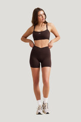 DayFlex Soft Wrap Shorts - Americano — model front