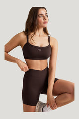 DayFlex Soft Wrap Shorts - Americano — model side
