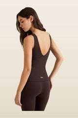 DayFlex V Neck Vest - Americano — model back