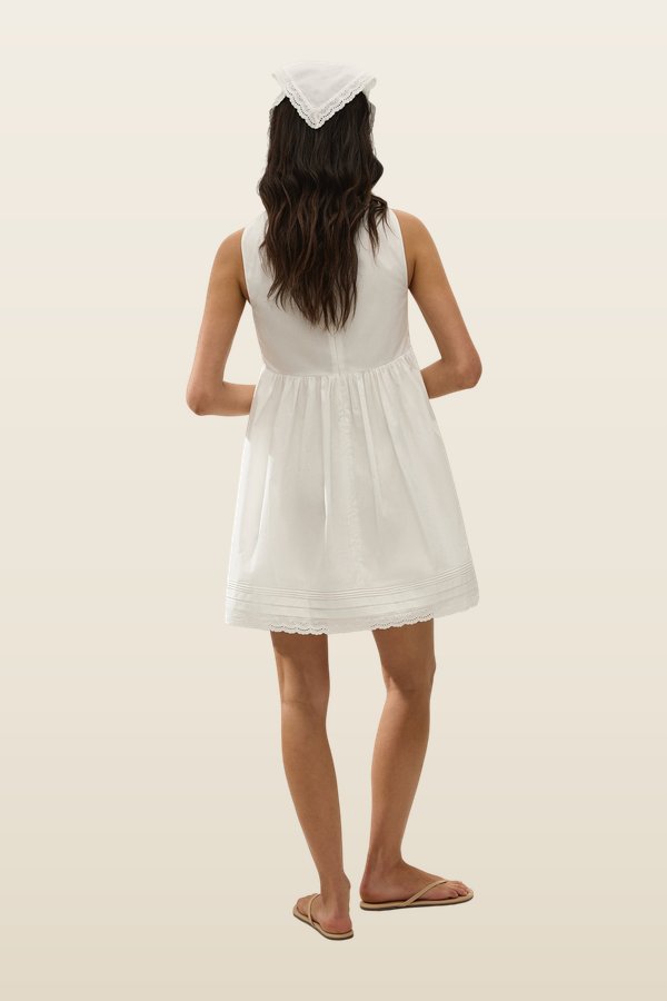 Dion Mini Dress Fiore Lace — model back