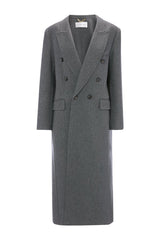 Overcoat In Grey Melange — packshot