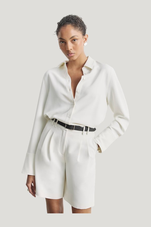 Effortless Pleated Longline Shorts — carry 3