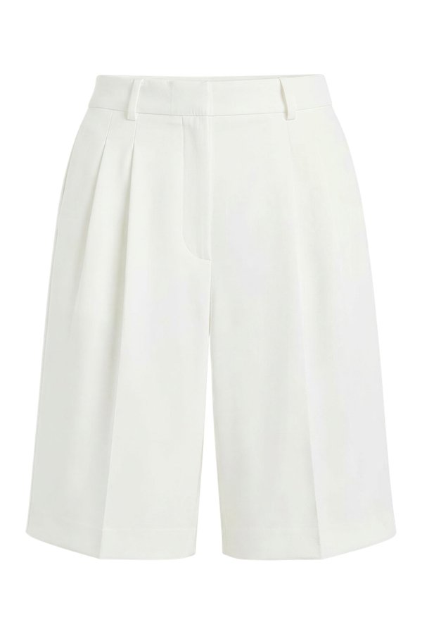 Effortless Pleated Longline Shorts — packshot