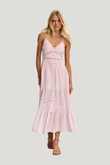 Esilda Heritage Cotton Midi Dress — model front