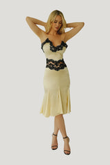 étoile Silk Dress — model front