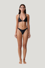 Fern Triangle Bikini Top — model front