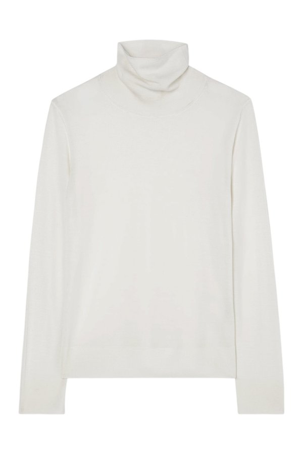 Fine-knit wool cashmere turtleneck — packshot