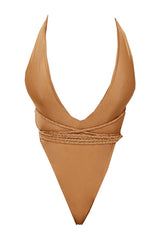 The Fishtail Swimsuit in Bronze — packshot