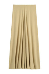 Flared jersey skirt chai — packshot