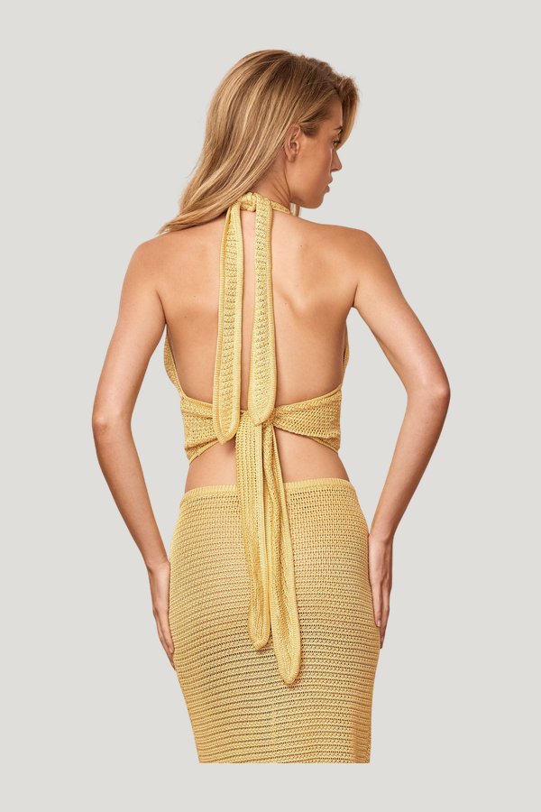 Fontelina Skirt - Meyer Treble Knit — model side