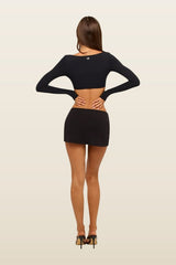 Form Contour Long Sleeve Crop — model back