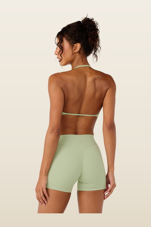 Form Micro Crop | Soft Matcha — model back