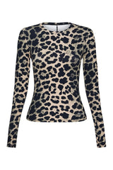 Foundation Long Sleeve Top In Leopard — packshot
