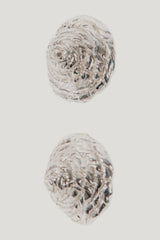 Frida Earrings by Corali - Silver — model side