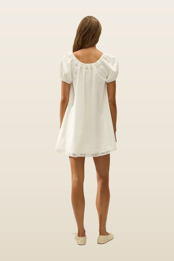 Galle Mini Dress Ixora Lace — model back