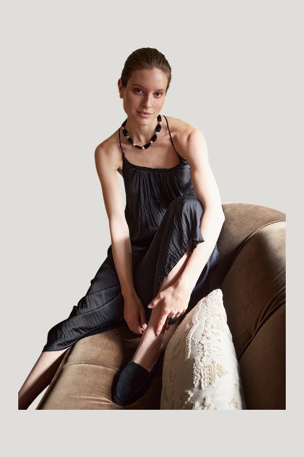 Gathered Volume Strap Dress — extra