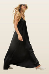 Gathered Volume Strap Dress — model back