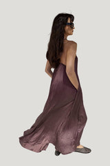 Gathered Volume Strap Dress — model front