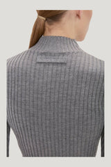 Georgia Jumper In Grey Marl — model side