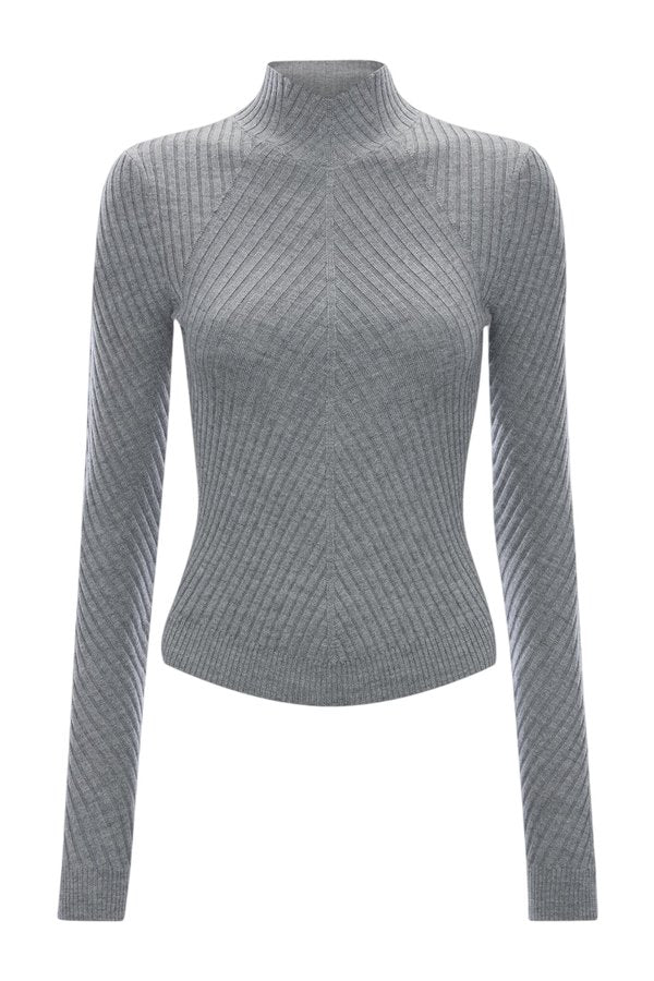 Georgia Jumper In Grey Marl — packshot