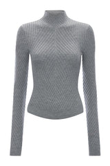 Georgia Jumper In Grey Marl — packshot