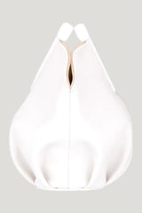 Micro Georgia In White Leather — model side