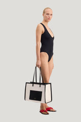 GIANNA Scoop neckline swimsuit — model side