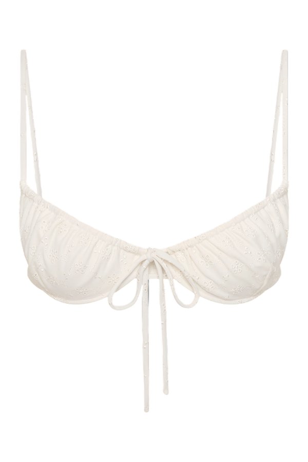 Halo Bikini Top Broderie Anglaise — packshot