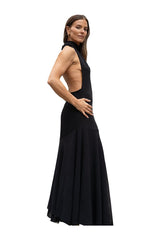Halterneck Chiffon Asymmetric Dress — packshot
