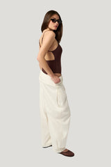 High Neck Bodysuit — model side