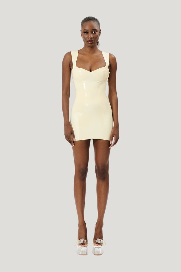 Hollywood Latex Dress — model front